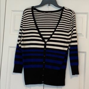 Maurices 3/4 length sleeve striped sweater